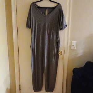 Gray Comfy Jumpsuit